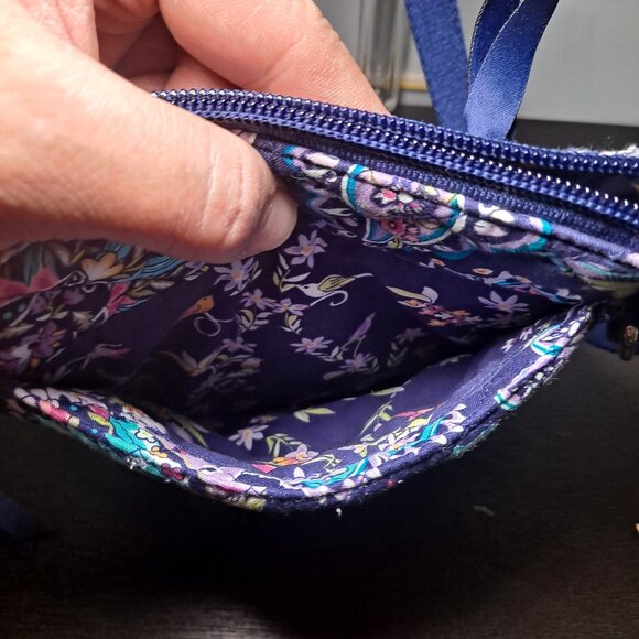 Vera Bradly crossbody bag and coin id purse french paisley - Picture 7 of 11